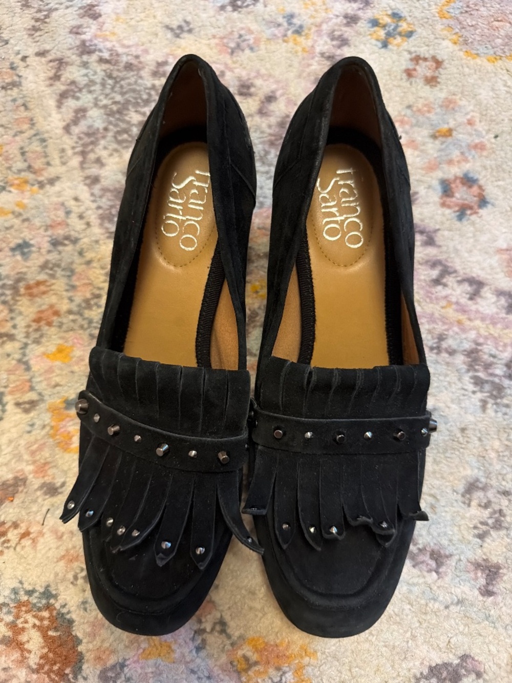 Franco Sarto suede black show
